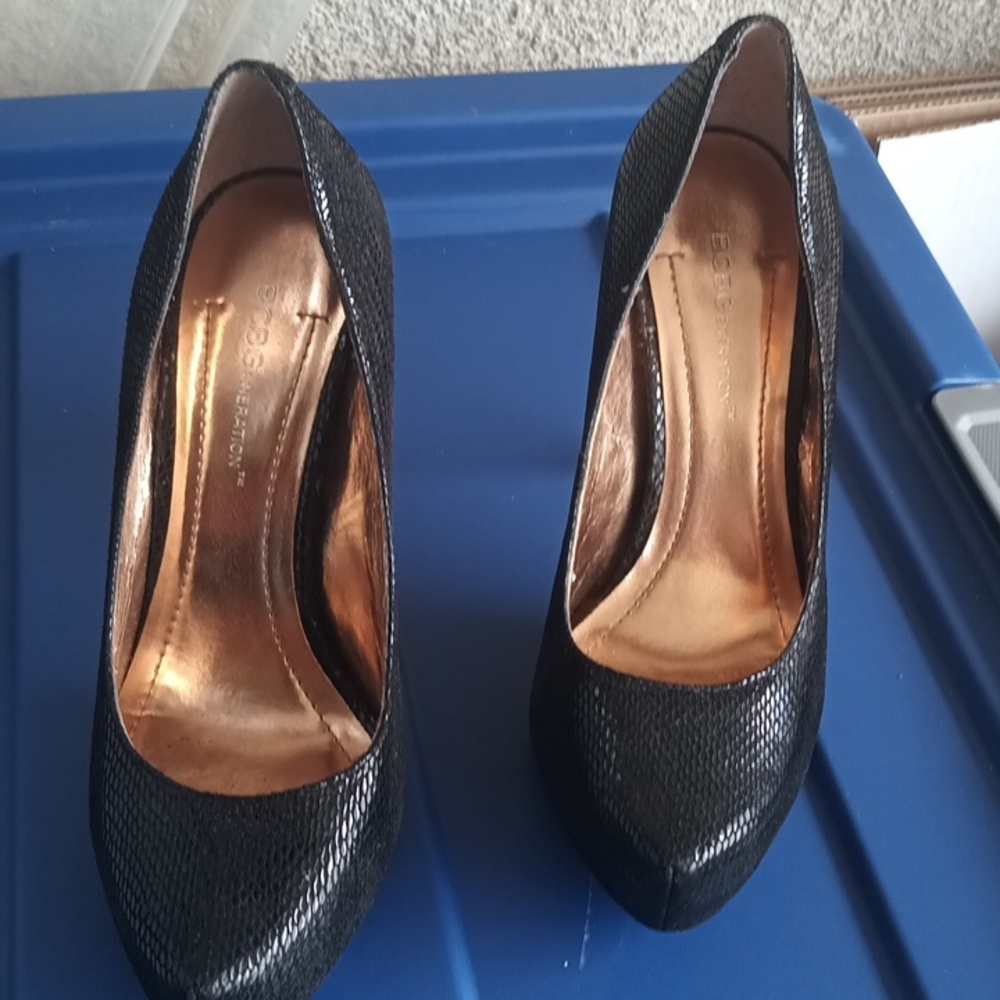 Bcbgenerations Used Black Hells Size 6m/36 - image 3